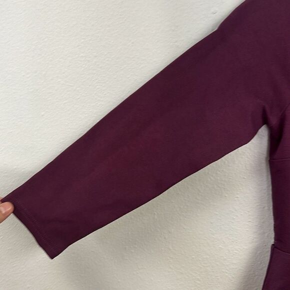 Lulus Women's Felicity Burgundy Backless Lace Mini Skater Dress Small NWT - Picture 2 of 9